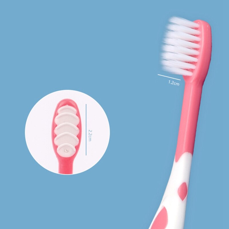 3Pcs Kinderen Tandenborstel Cartoon Fijne Zachte Haren Orale Cleaningtoothbrushs Cuit Giraffe Type