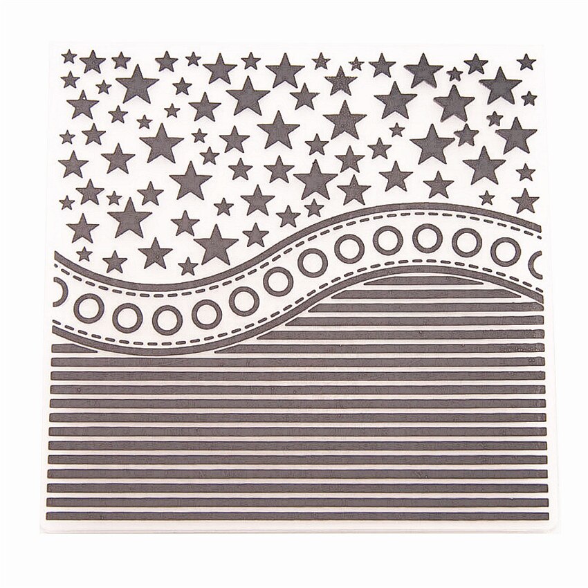 Plantilla de plástico con rayas y letras, para hacer tarjetas de papel, álbum, decoración de bodas, carpetas en relieve