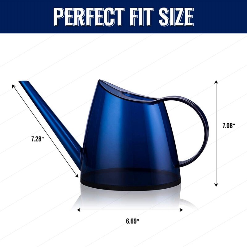 1.5L Watering Can with Long Nozzle, Can Be Suitable for Indoor and Outdoor Watering Plants and Potted Flowers, Blue