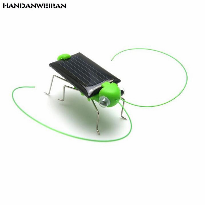 1 stks Mooie Mini Zonne-energie Aangedreven Kind Toy Educatief Locust Solar Sprinkhaan Insect Kerstcadeau Speelgoed
