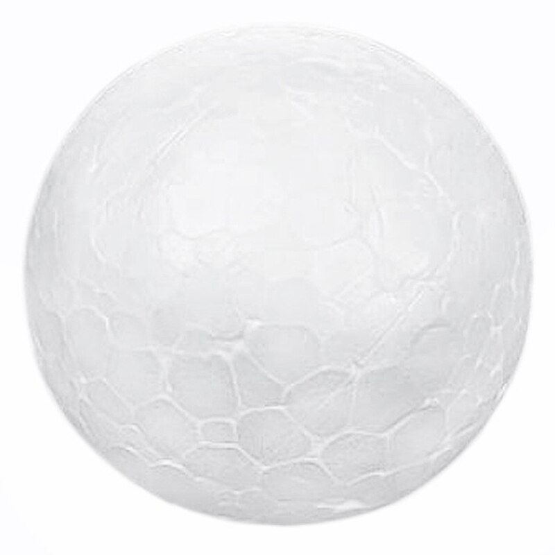FJS-10 x Christmas Decoration Modelling Craft Polystyrene Foam Ball Sphere 10cm---White