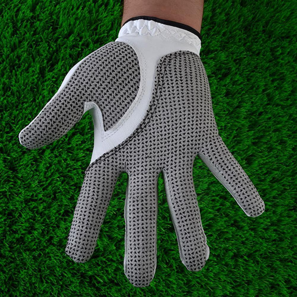 1 stücke männer Golf Handschuh Micro Faser Weich Links Rechts LH Partikel Nicht RH Golf Slip Hand Atmungsaktive Handschuhe anti-Schleudern W9A2
