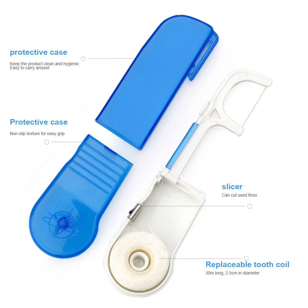 Flosdraad Houder Gebitsreiniging Draagbare Tanden Oral Care Tool Huishoudelijke Reizen HY99