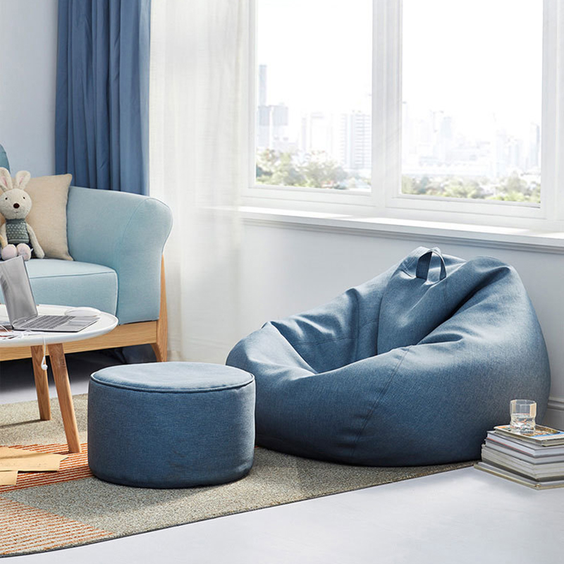 Housse de canapé bouffante sans remplissage, en tissu de lin, siège long, Pouf bouffant, Tatami, Salon
