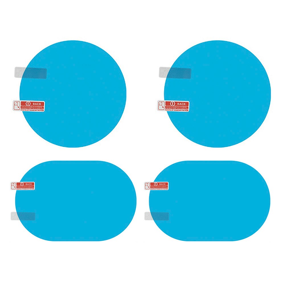 Film de protection universel Anti-buée pour rétroviseur de voiture, 2 pièces, Anti-éblouissement, étanche à la pluie, transparent et étanche