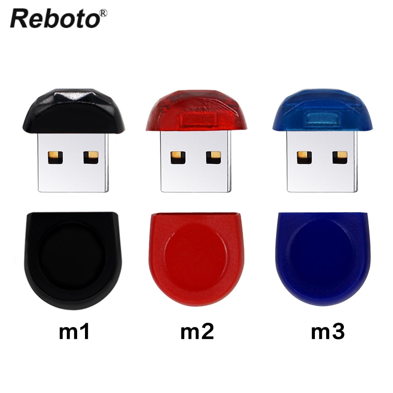 Reboto Mini pamięć USB wysokiej jakości 32GB 64GB kolorowe małe U dysku Pendrive 4GB 8GB 16GB Pen Drive U Stick Pendrive