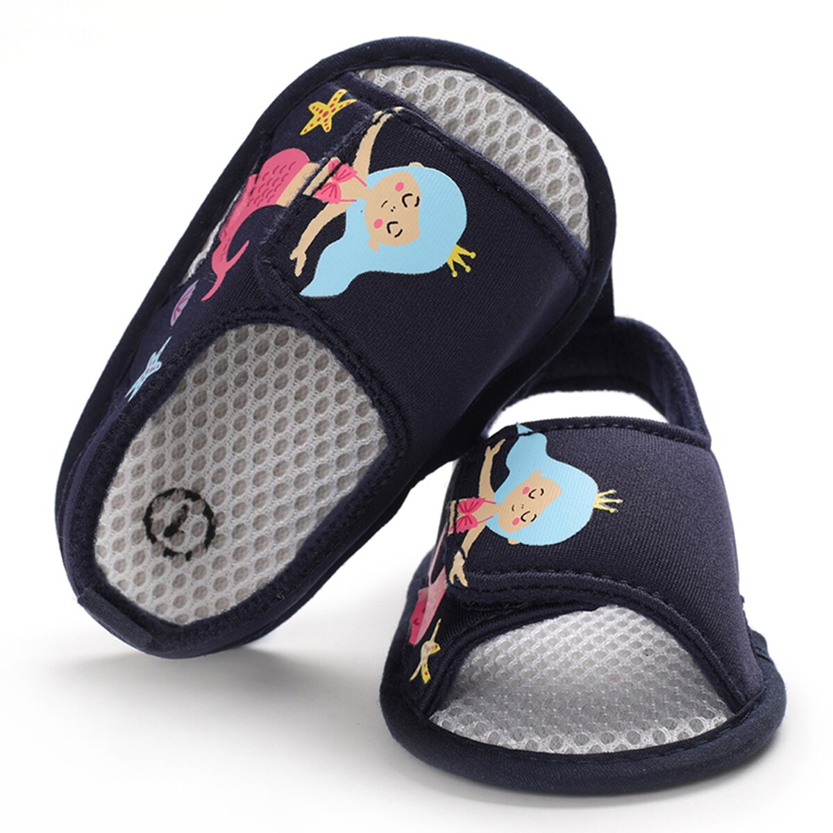 Schattige babymeisjes zomer cartoon olifant patroon zachte zool schoenen peuter sandalen 0-18m