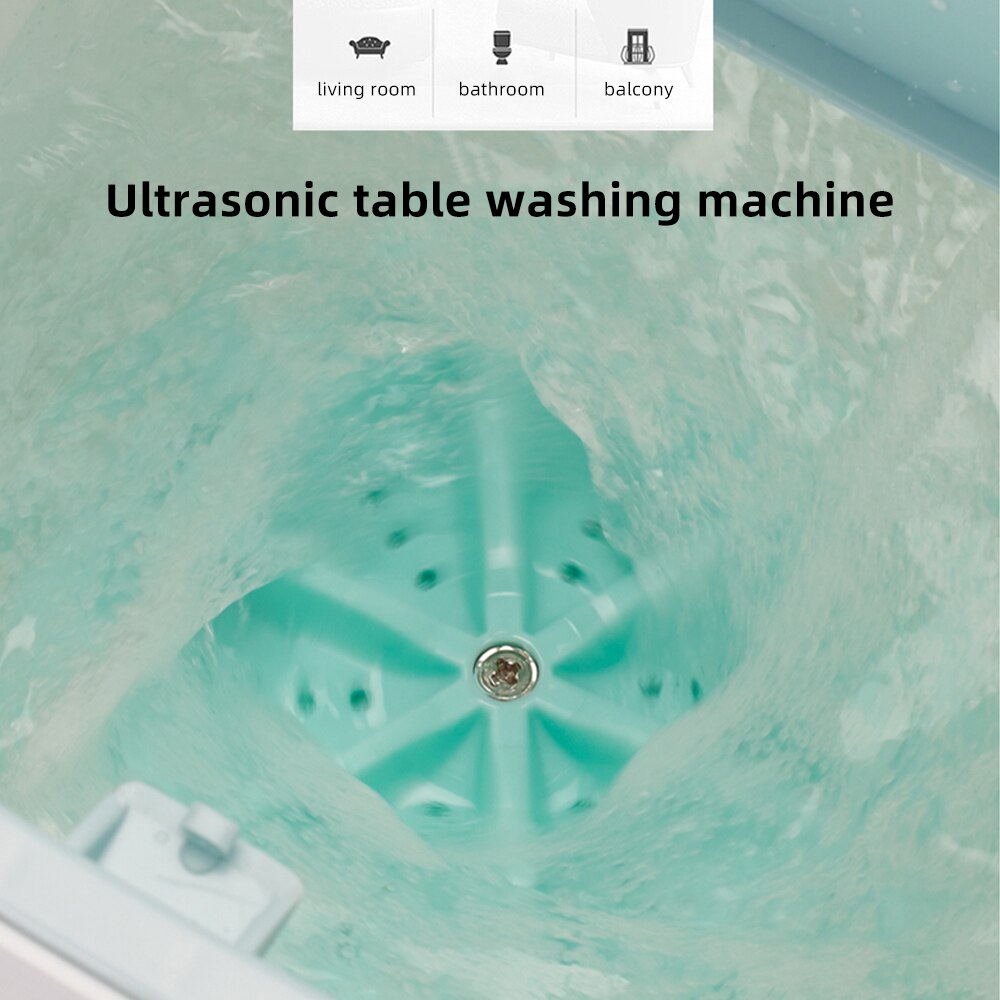 Ultrasonic Washing Machine Portable USB Clothes Washer USB Laundry Clothes Washer Cleaner For Home Travel Cleaning Tool
