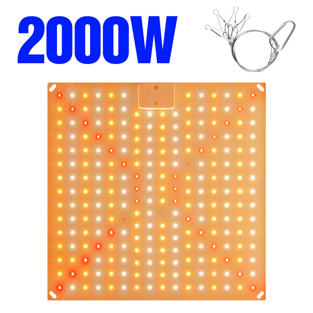 Led Grow Light Led Phytolamp Volledige Spectrum Lamp Plant Groei Hydrocultuur Planten Zaad Bloem Grow Box 1000W 2000W quantum Board: A-2000W - Great / US Plug