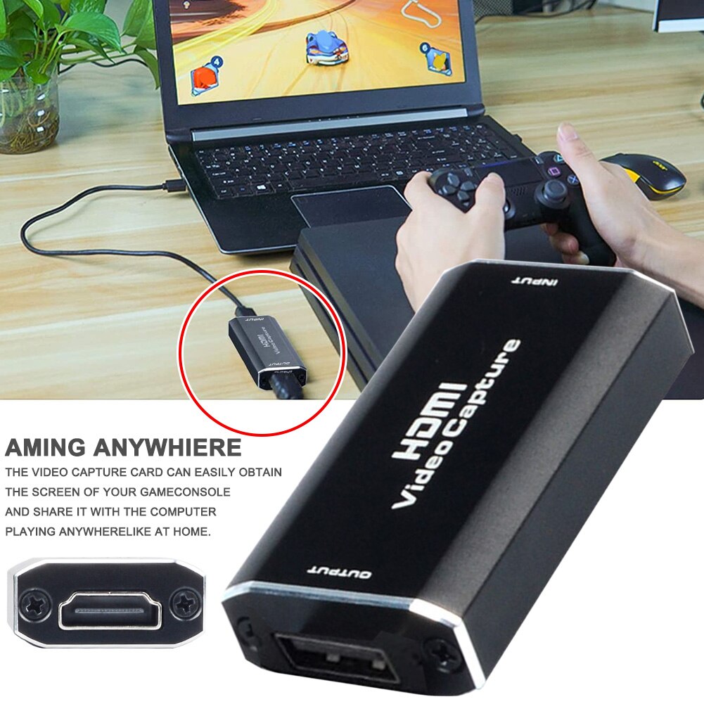 1080p 30 fps optagelsestilbehør videokort live broadcasting gaming high definition hdmi til usb 2.0 plug and play
