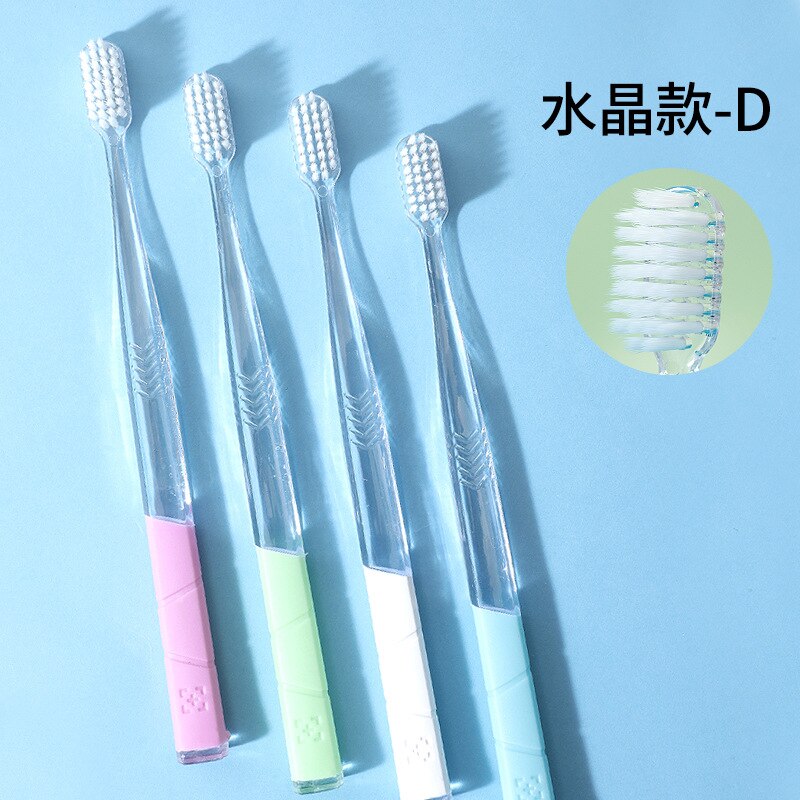 Kristal Tandenborstel Zachte Haren Orale Cleaning Gum Care Volwassen Tandenborstel Fijne Tienduizend Haren Tandenborstel Thuis: 004