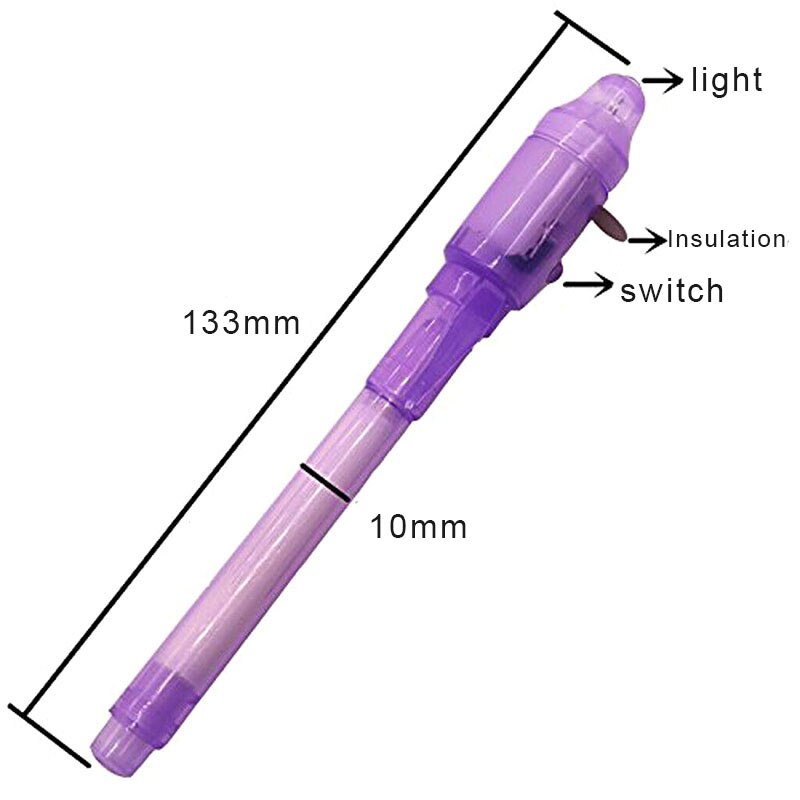 2/4/8/14 pièces Stylo UV Invisible Crayon Magique Secret Stylo Fluorescent pour Bloc-Notes Enfants Enfant Dessin Peinture Conseil FOU99