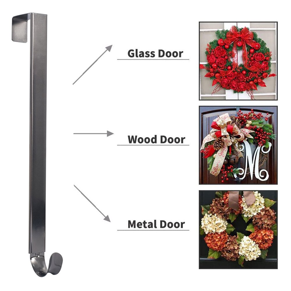 Kerst Krans Haak Hanger Boven Deur Kerst Grote Metalen Krans Hanger Verf Voordeur Krans Haak Voor Kerst