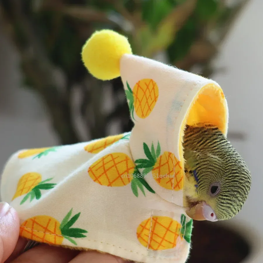 Ropa encantadora para pájaros, cubierta colorida, vestido y protege tus loros de mascotas, cómoda tela para pájaros, traje para pájaros, ropa para periquitos