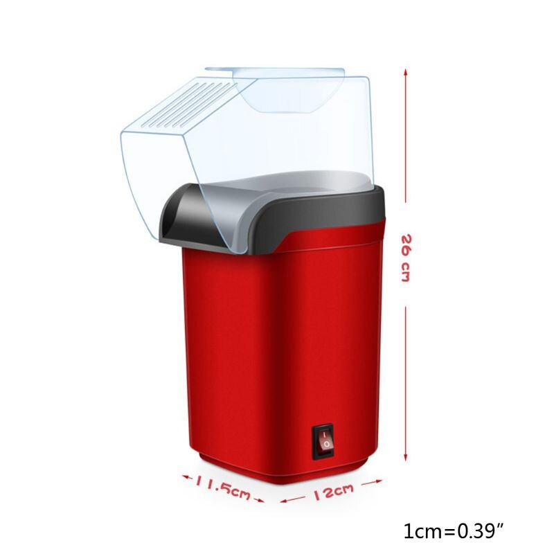 Easy Carry Electric Air Popcorn Maker Retro Machine Cinema Home Gastronomic