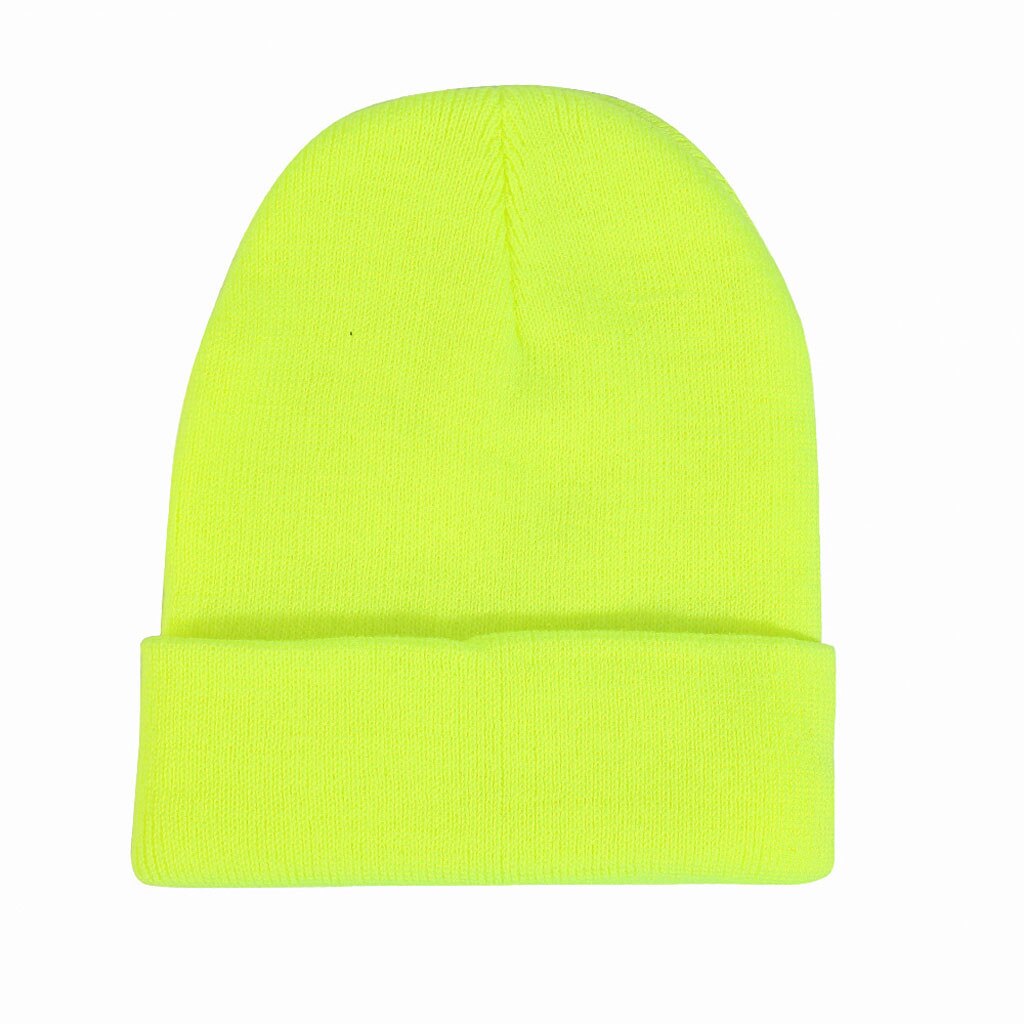 Autumn Winter Acrylic Cotton Hair Cap Skullies Hat Women Winter Warm Cable Crochet Knit Hat Beanie Cap Style Skull Trendy Cap: Mint Green