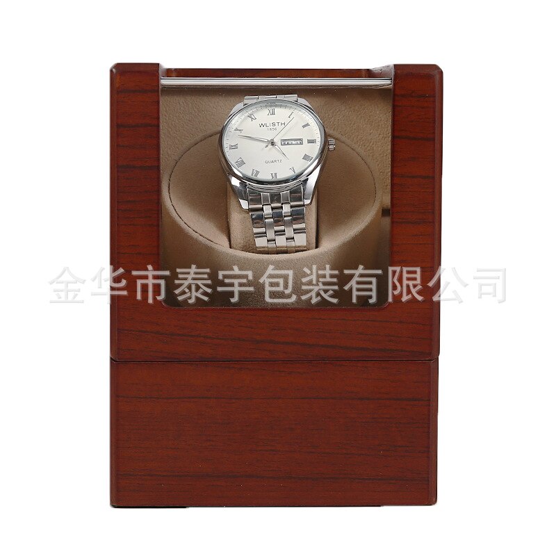 Automatic Watch Winder Box For Mechanical Watches Brand Single Watch Rotator Box Luxury Transparent Case Clock Winder: S