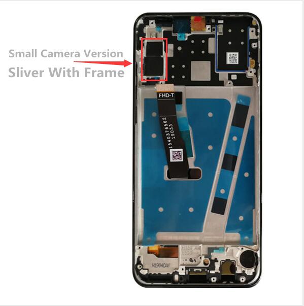 2312*1080 AAA LCD Mit Rahmen Für HUAWEI P30 Lite Lcd Display Bildschirm Für HUAWEI P30 Lite Bildschirm nova 4e MAR-LX1 LX2 AL01: Sliver Small Camera