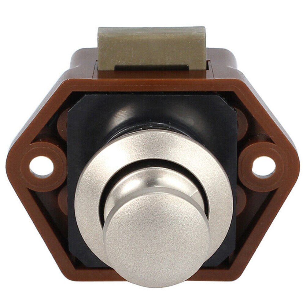 Drawer Latch Cabinet Cupboard Door Catch Handle Push Button Lock For Caravan Yachts Desk Motorhome Knob RV Furniture Boat Cars
