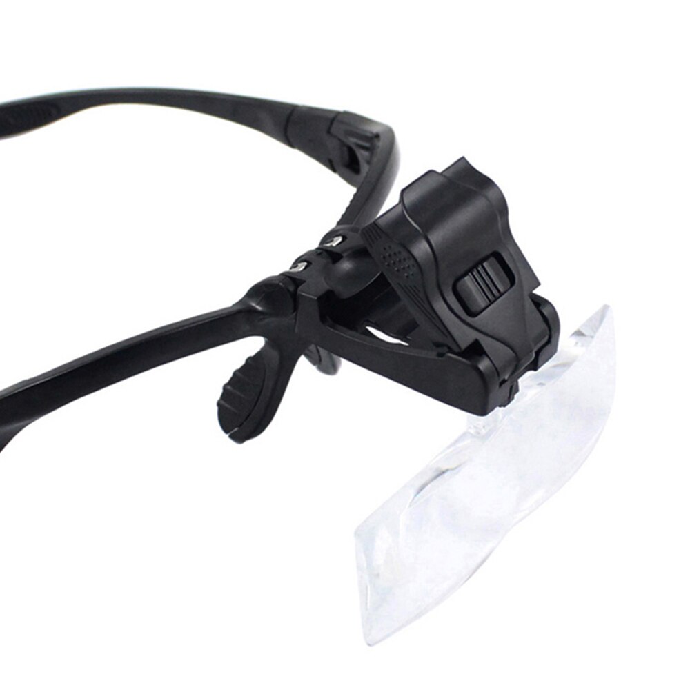 1.0/1.5/2.0/2.5/3.5X Vergrootglas Eye Reparatie Vergrootglas 2 Led Light Glazen Loupe Optische Lens hoofdband Vergrootglazen