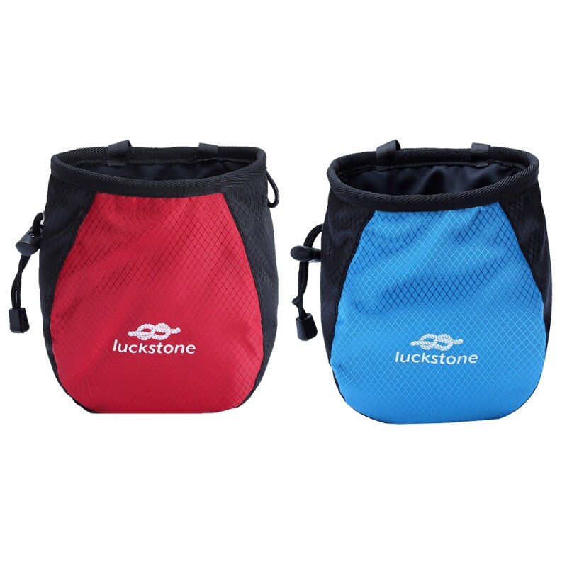 Chalk Bag Magnesium Powder Storage Pouch For Rock Climbing Gym With Drawstring Adjustable Waist Belt