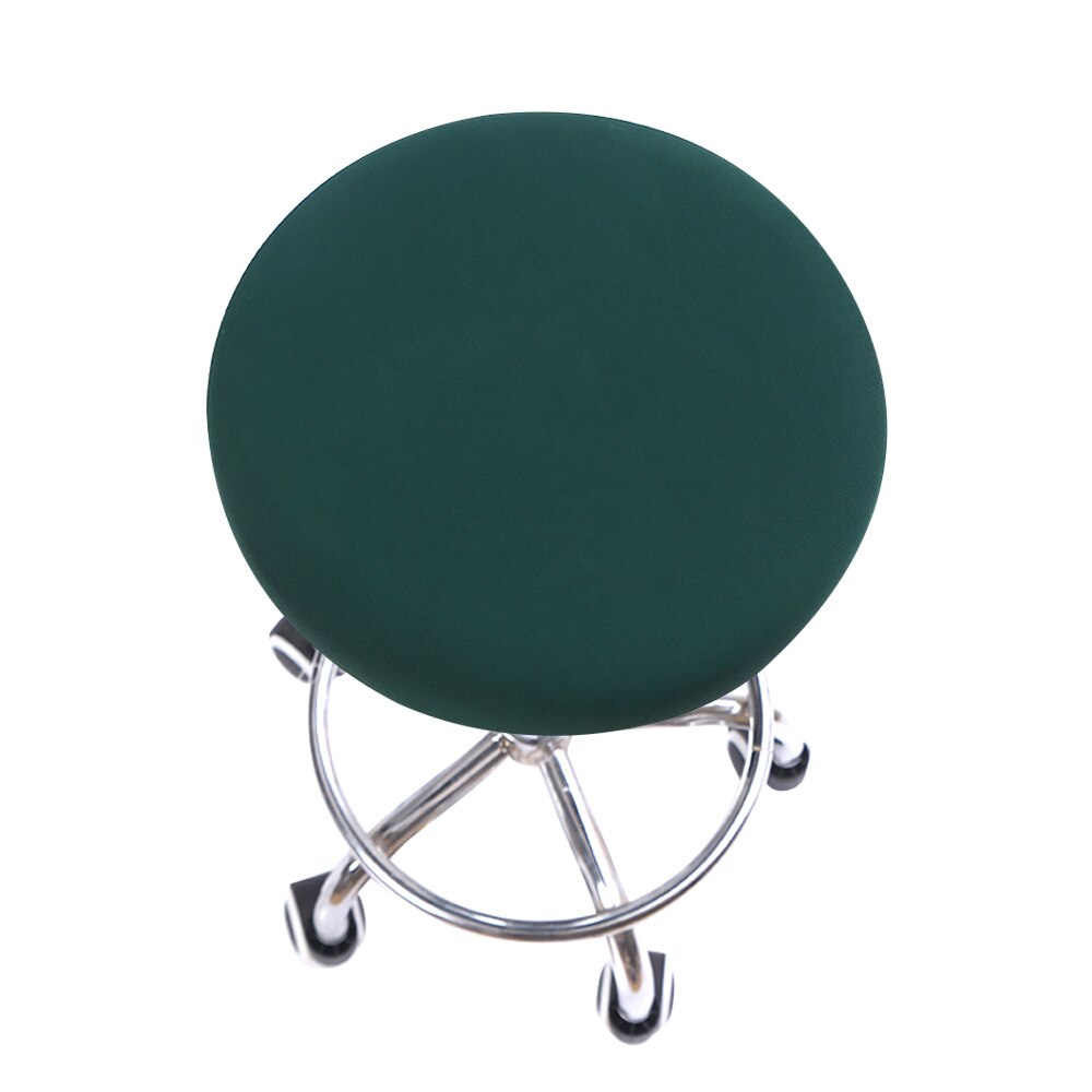 Ronde Stoel Cover Barkruk Cover Elastische Seat Cover Stoel Protector Effen Kleur Thuis Stoel Hoes Spandex: 12
