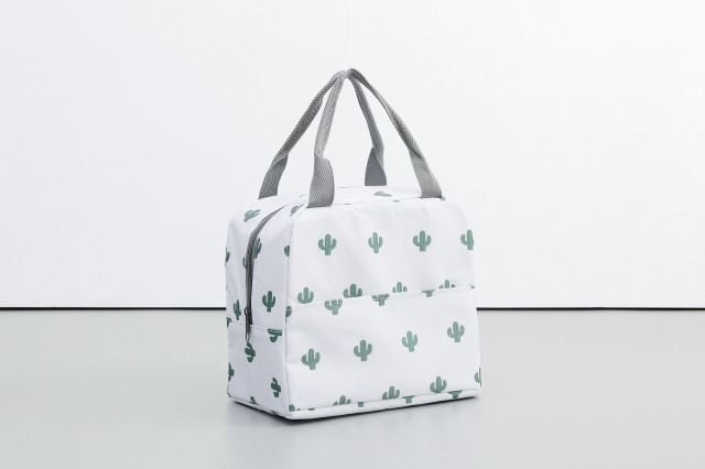 Przenośna torba na Lunch nowa izolacja termiczna pudełko na Lunch Tote Cooler torebka torba Bento pojemnik na obiad śniadaniówka do przechowywania: 093-White