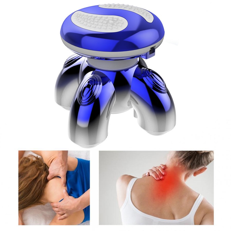 Usb Charing Hals Massager Multifunctionele Massage Plastic Back Hoofd Hals Driehoek Vorm Elektrische Anti Cellulite Body Ontspanning
