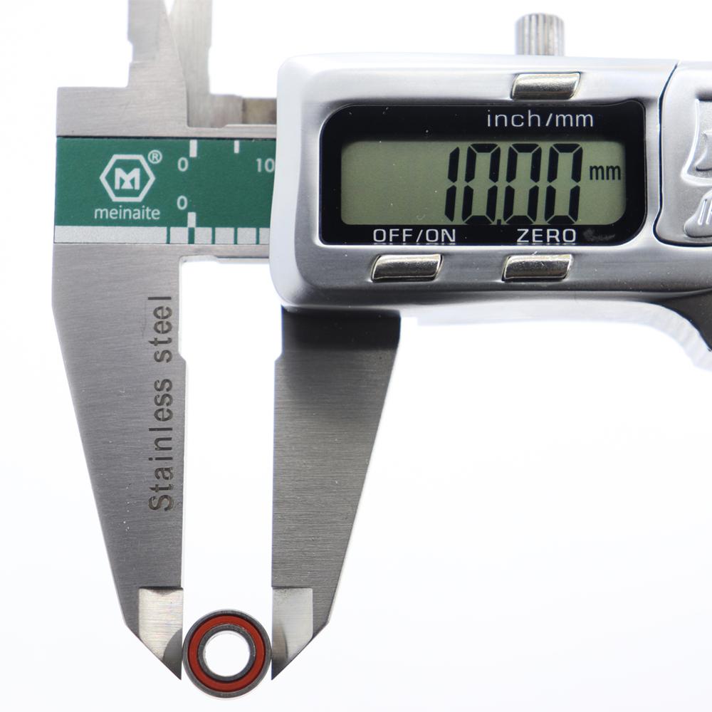 MR105RS Bearing ( 10 PCS ) 5*10*4 mm ABEC-7 Miniature MR105-2RS Ball Bearings Orange Sealed MR105 2RS