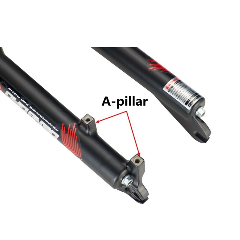 KRSEC XC32 Mountain Bike Damping Front Fork 24 Inch Mechanical Shoulder Controlled Forks V Brake Bicycle Parts