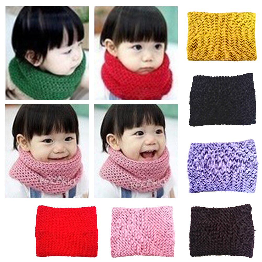 bébé hiver écharpe pour garçons filles brossé tricot cou plus cercle enveloppement bébé bénitier boucle Snood châle écharpe unisexe