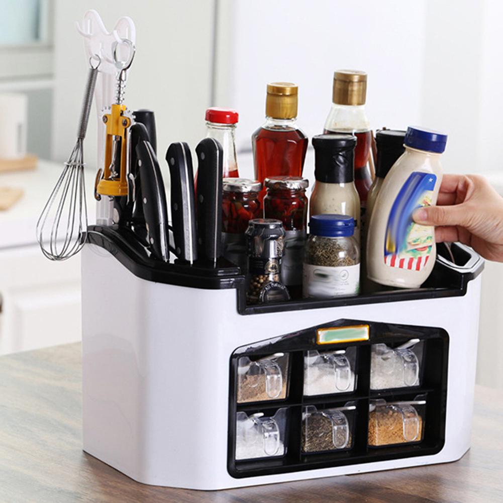 Set Household Kitchen Supplies Seasoning Box Seasoning Jar Seasoning Box Salt Shaker Seasoning Jar Storage Set Kitchen Storage