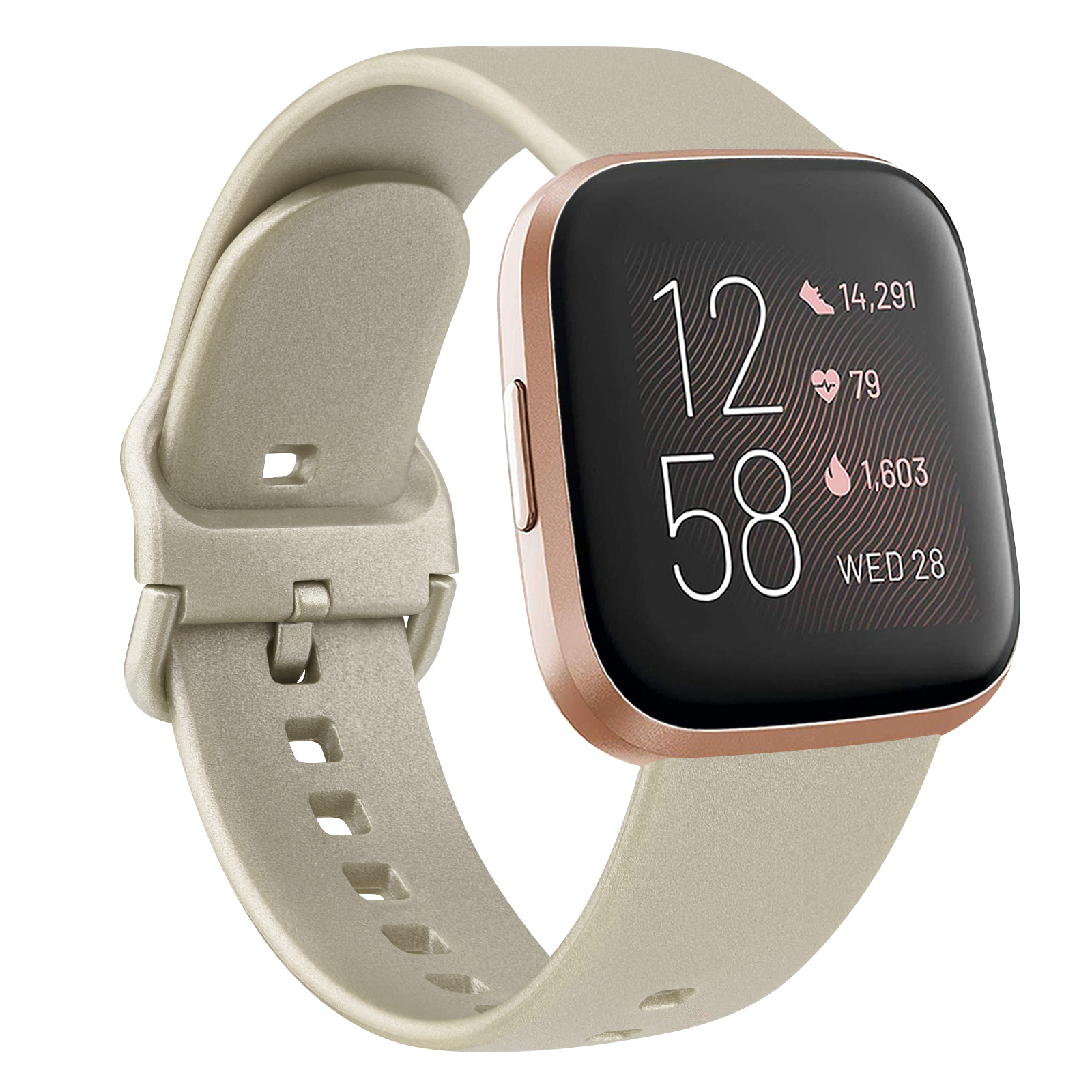 rem til fitbit versa 2/ versa-rem silikonklokkerem vanntett armbånd til fitbit versa lite erstatningsrem: Rød svart / 14mm