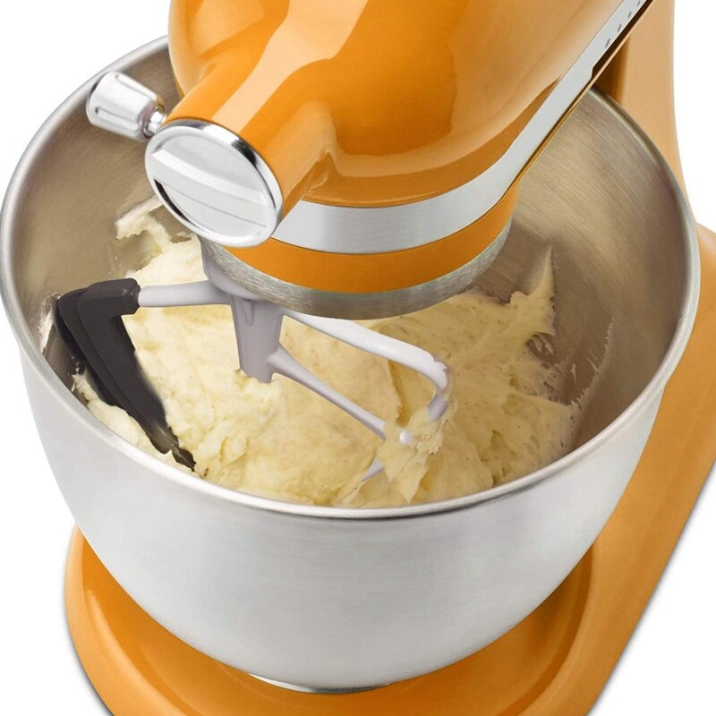 4.5-5 Quart Flex Edge Beater for KitchenAid Tilt-Head Stand Mixers K45SS KSM75 KSM95 White