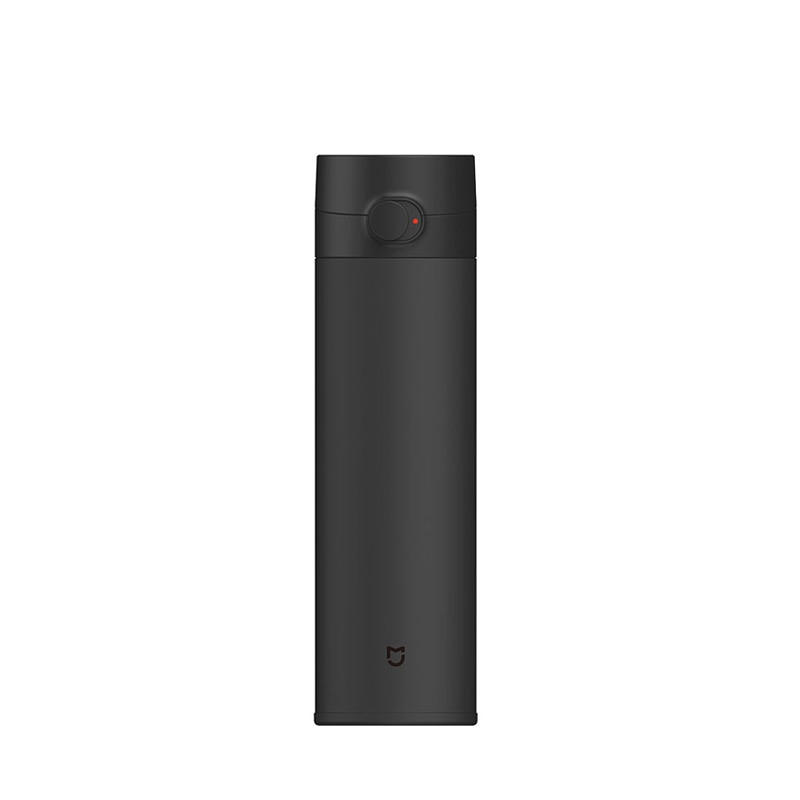Xiaomi-taza de agua Mijia 2 Original, termo de 480mL para mantener el calor/frío, botella portátil de viaje, de bloqueo de acero inoxidable 316L: black
