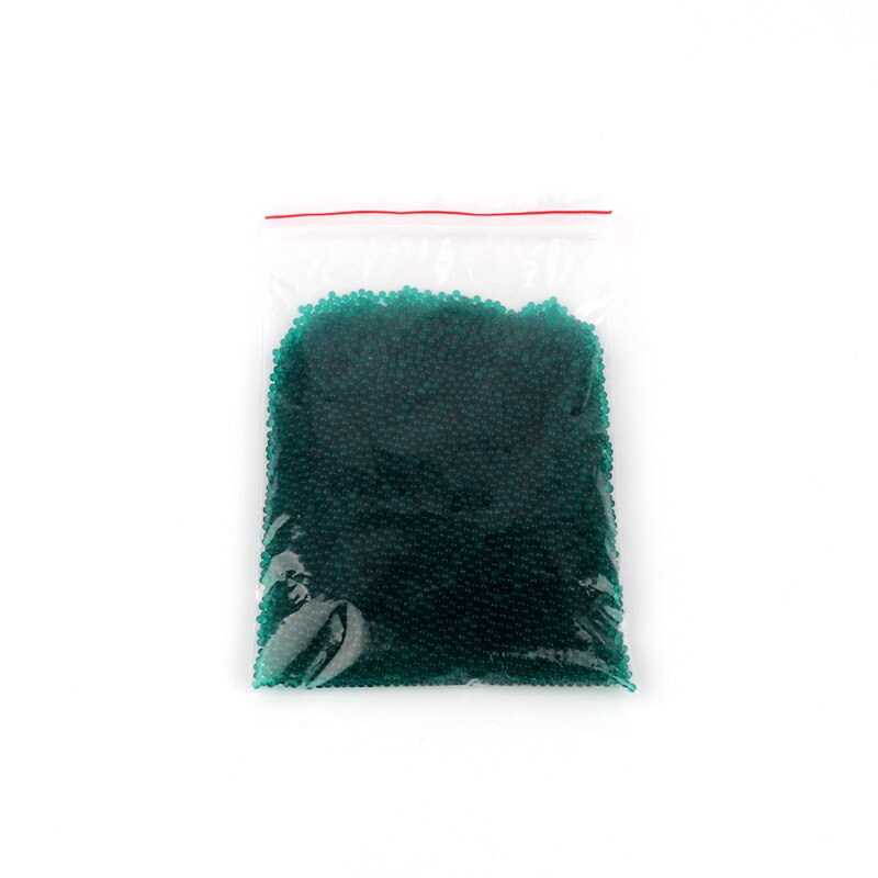 500pcs 11-13mm Pearl Shaped Polymer Crystal Soil Water Beads Mud Grow Magic Jelly Gel for Potted Plants Decoration: dark green