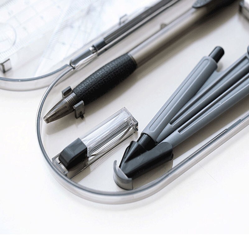 Deli Painting Set Round Rule Triangular Rule Angle Rule Student Examination Homework Drawing Set Stationery 9591