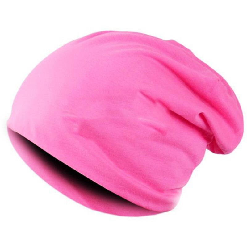 Slouchy Hat Spring Autumn Solid Color Hats Classic Casual Hats Cotton Female Hat Women Men Sleeve Beanie Cap Hip Hop: rose Red