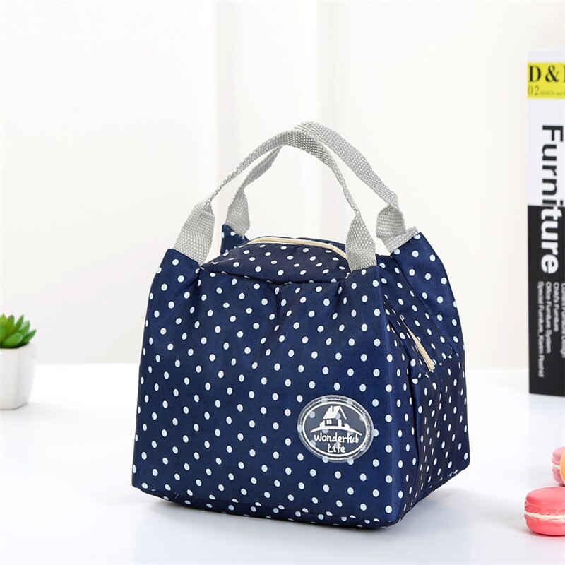 TTLIFE Cold Insulation Bag Thickening Peach Skinny Lunch Bag Ice Bag Student Portable Waterproof Lunch Box Bag: 7