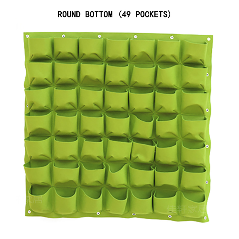 Wall Mount Hanging Planting Bags Home Supplies Multi Pockets DIY Grow Bag Planter Vertical Growing Vegetable Living Garden Bag