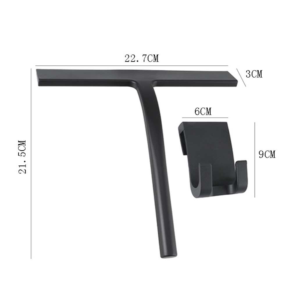 Silicone Glass Wiper Cleaner Window Glass Washing Wiper Tools Universal Silicone Rubber Windshield Wiper with Hook: C