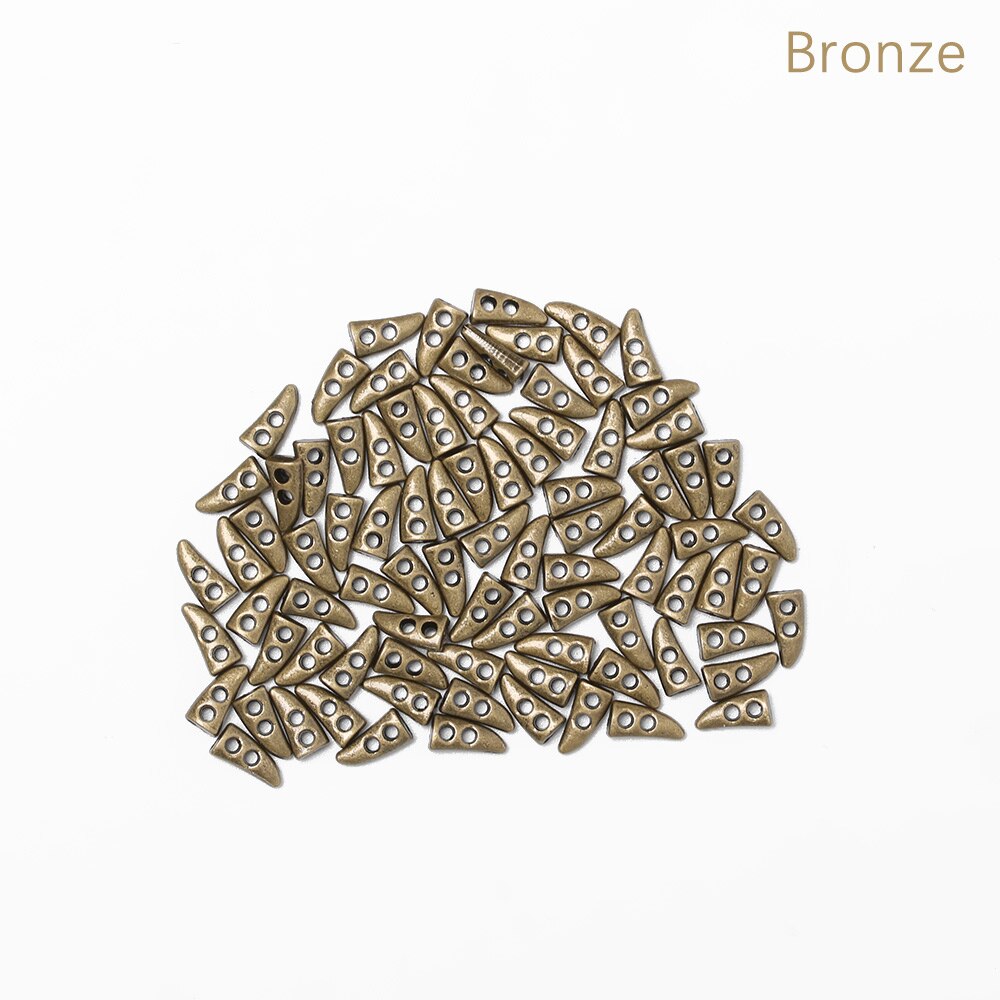 10/20 stk super mini hornknapp for å lage dukker klær frakk ultraliten metallspenne dukke klær sytilbehør: Bronse / 20 stk