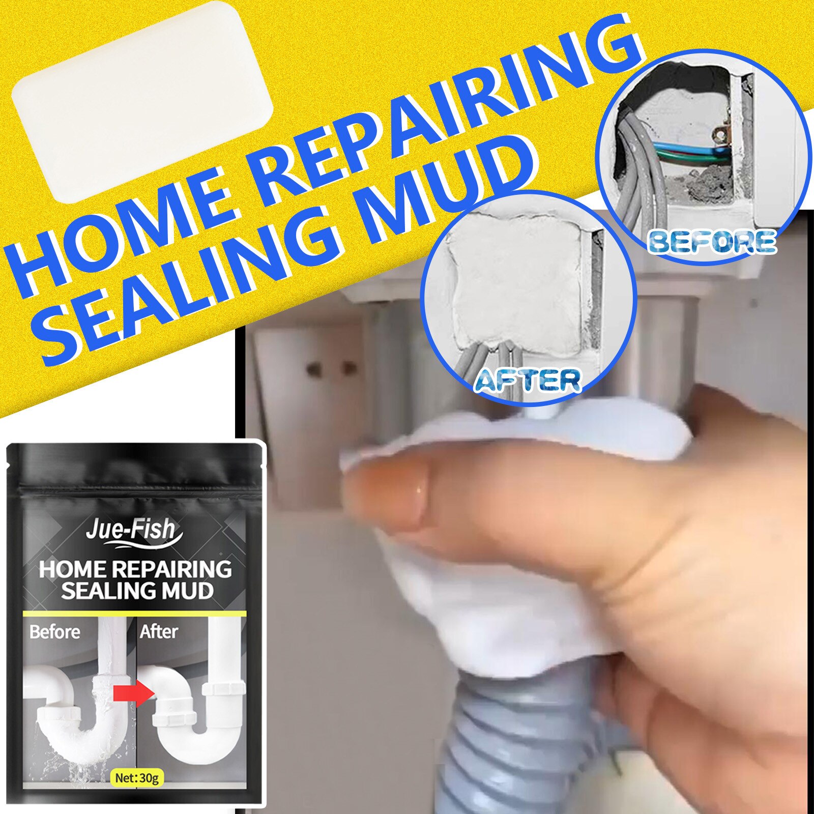 Home Repairing Sealing Mud, Waterproof Cement, Tile Waterproofing Agent, External Wall Sealing, Leak-proof Glue, Leak-proof