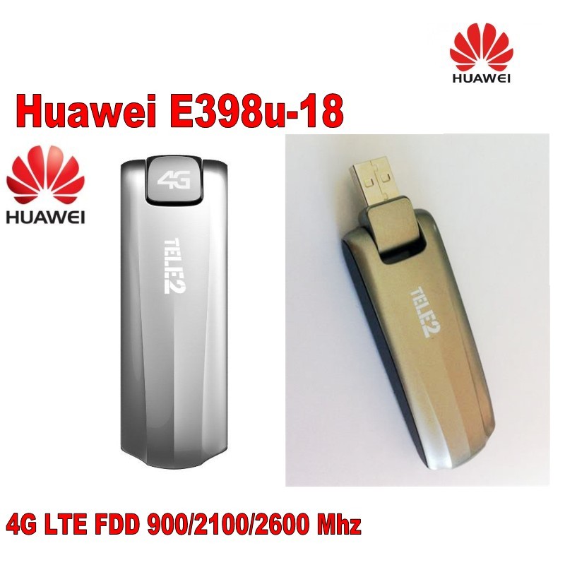 Huawei  e398u-18 4g lte fdd 900/1800/2600 mhz trådløs usb stick modem