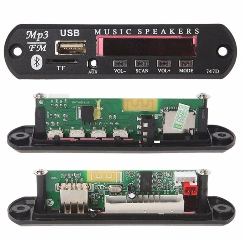 Wireless Bluetooth Remote Mp3 Wma Decoder Board o Module Usb Tf Radio DC5V