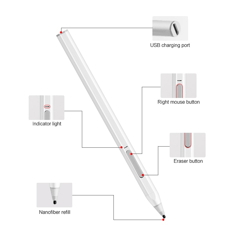 Tablet Pen For Lenovo Tab P11 Pro TB J706F 11.5" Stylus Rechargeable Pen For Lenovo Xiaoxin Pad Pro 11.5" TB-J706F Pressure Pen