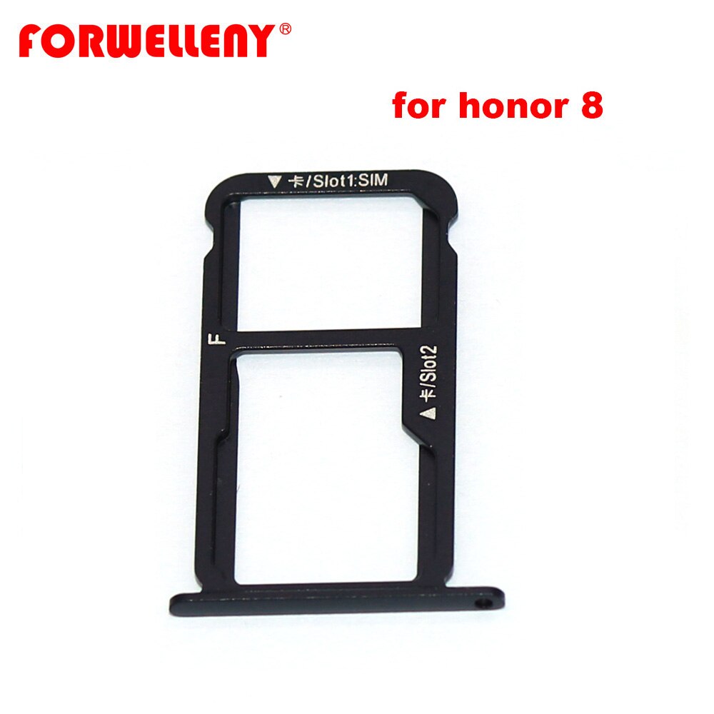 Huawei honor 8 honor 8 micro sim-kortin pidike paikka lokero adapterit frd -l09 frd -l19 frd -l14 frd -al00 musta sininen kulta pinkki: Musta