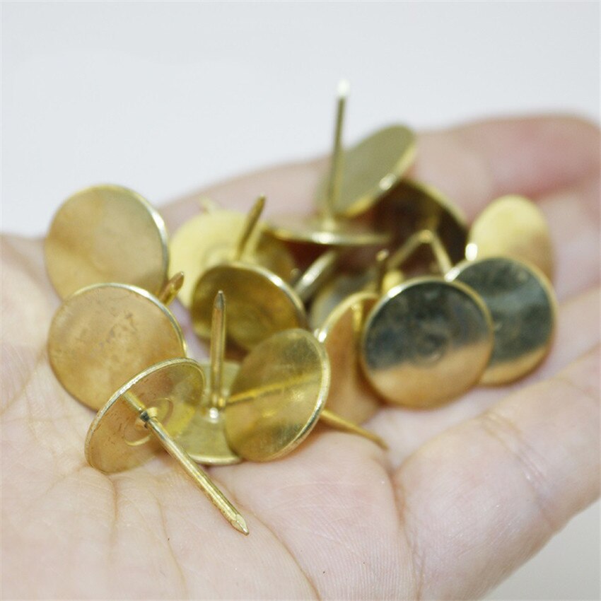 30 Uds. De clavos antiguos de hierro para tapicería de muebles, tachuelas, chinchetas, accesorios de decoración