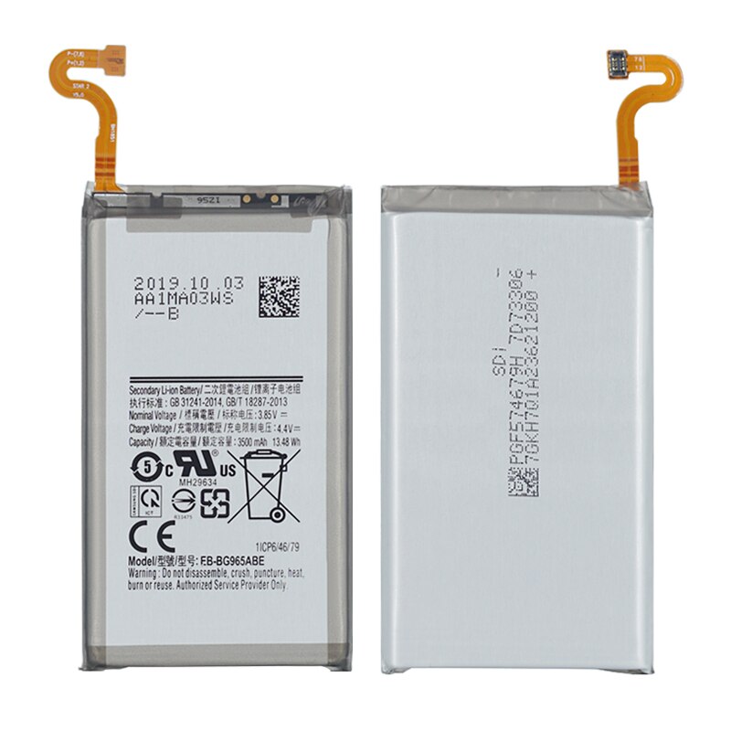 Originele ohd batterij met hoge capaciteit eb -bg965 abe voor samsung galaxy  s9 plus sm -g965f g965f/ ds  g965u g965w g9650 s9 3500 mah +tools
