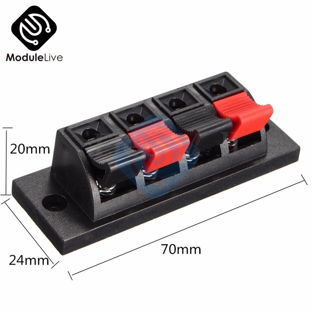 5PCS/Set IMC Single Row 4 Pin 4 Position Speaker Terminal Board Connectors